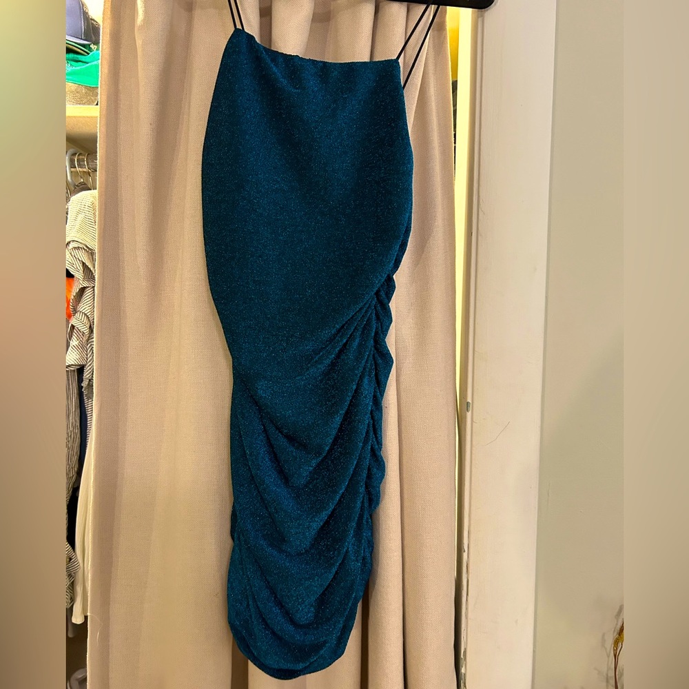 Stretch blue dress